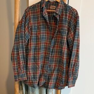 RedHead Casual Plaid Shirt - Red, Blue, and White